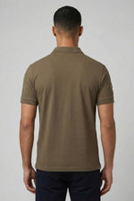 Men's khaki PAF polo shirt - Image n°2