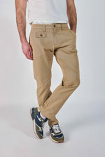 Patrouille de France sand-colored chino trousers - Image n°1