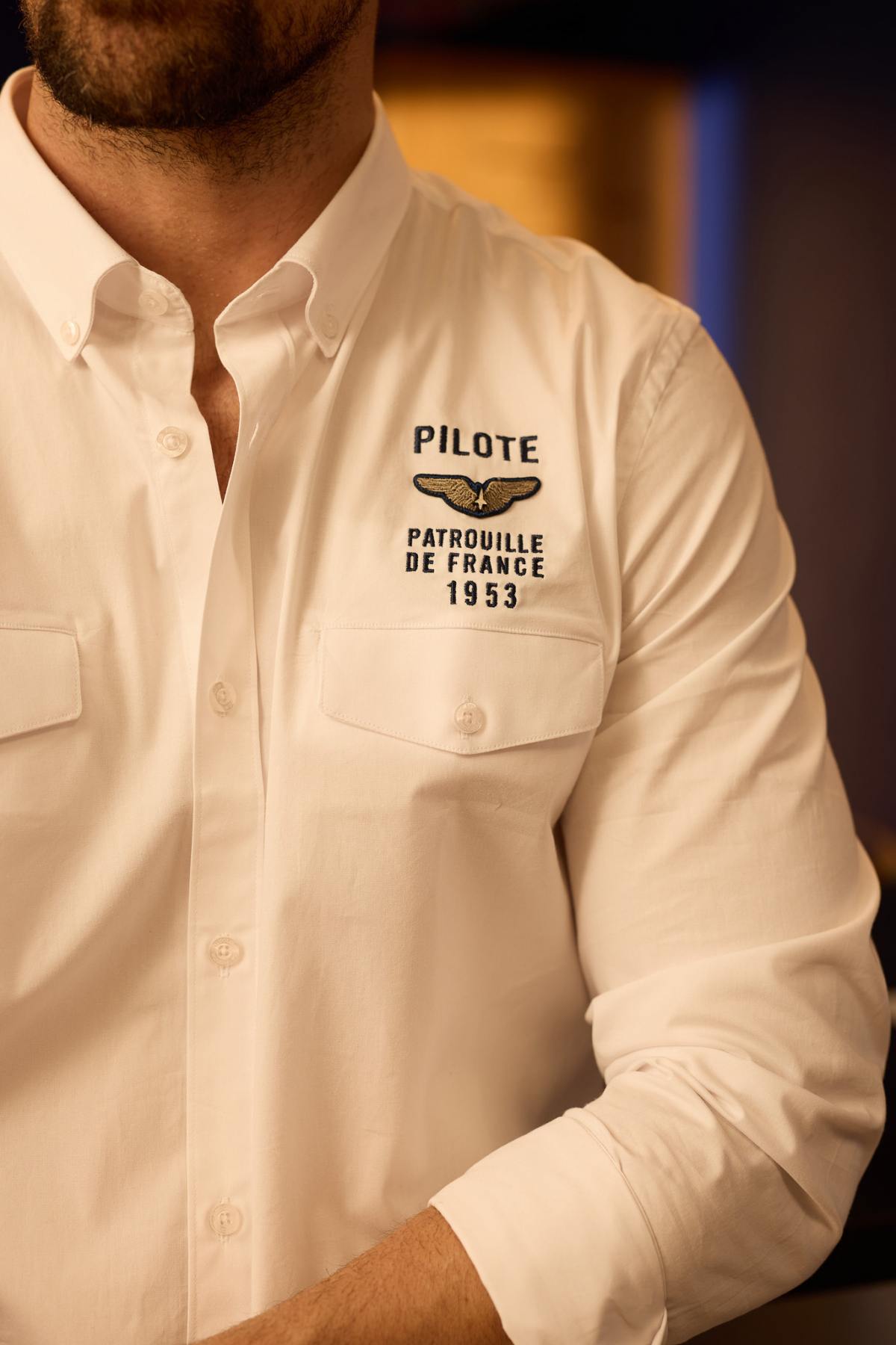 White cotton shirt Patrouille de France - Image n°2