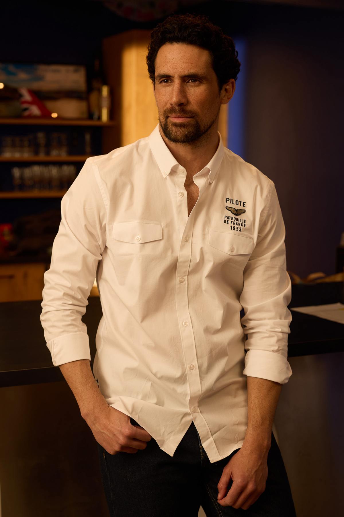 White cotton shirt Patrouille de France - Image n°1