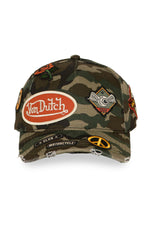 Cotton camo-print cap with badges - Image n°2