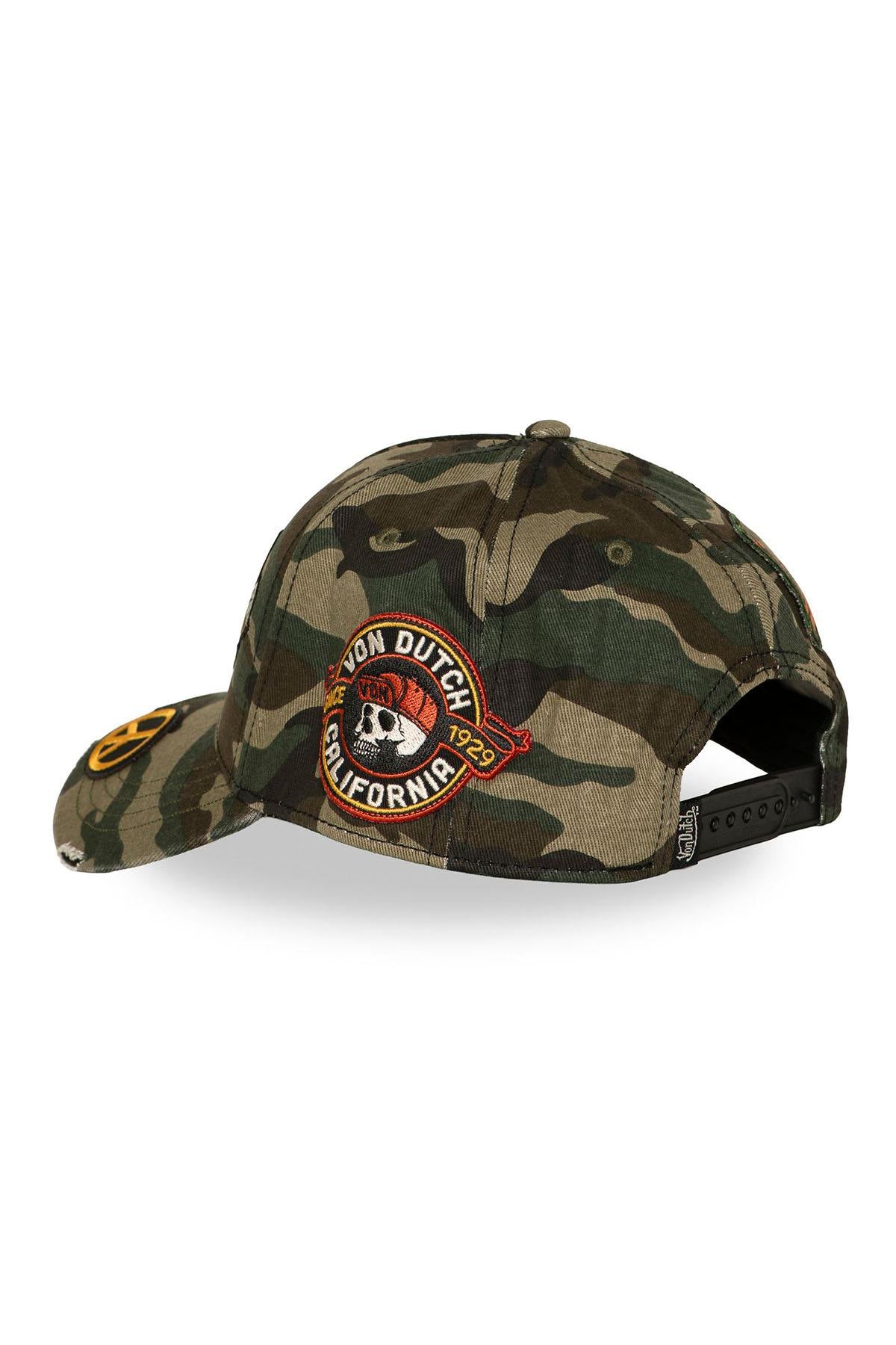 Cotton camo-print cap with badges - Image n°3