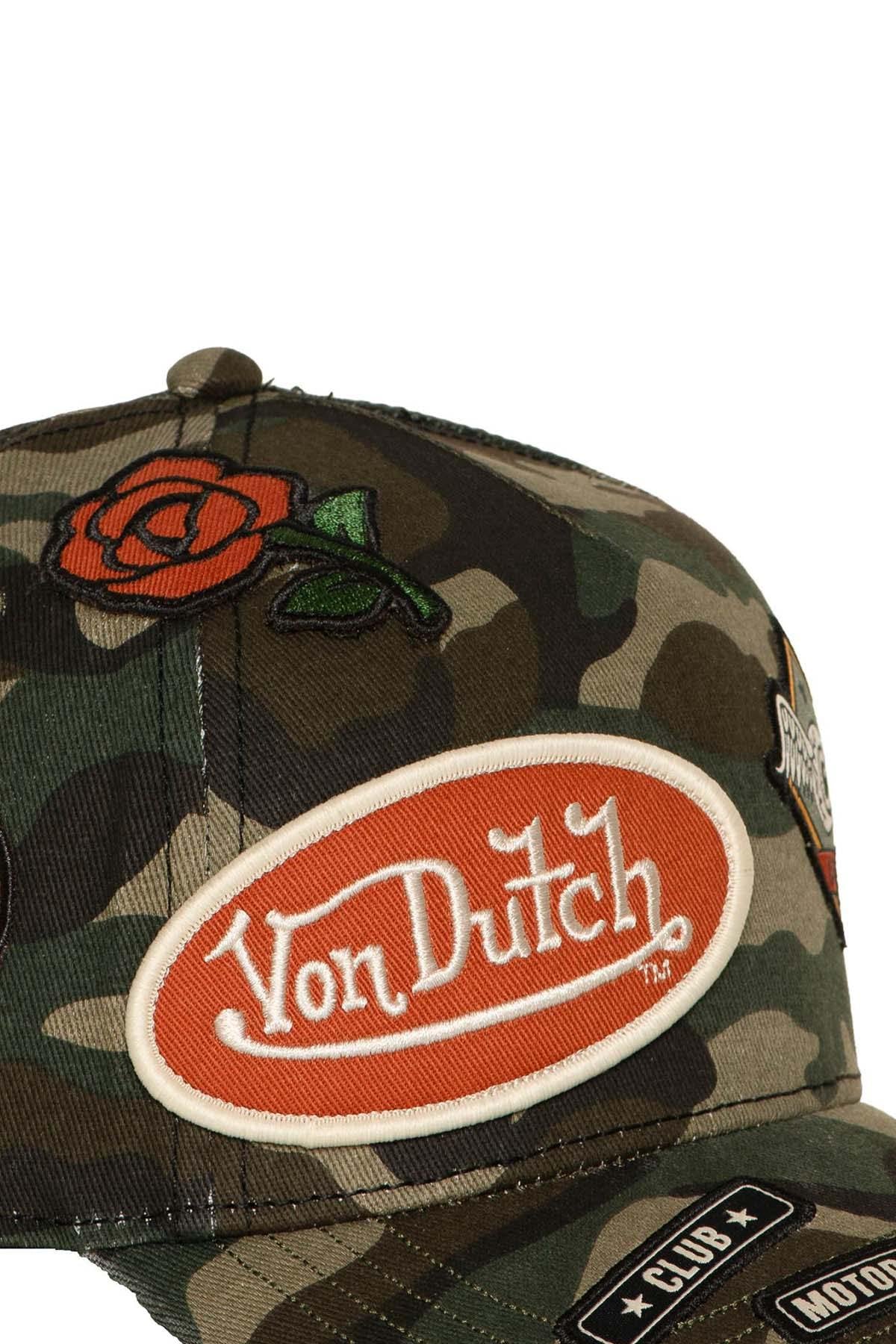 Cotton camo-print cap with badges - Image n°4