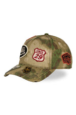 Camouflage cotton cap with badges - Image n°5