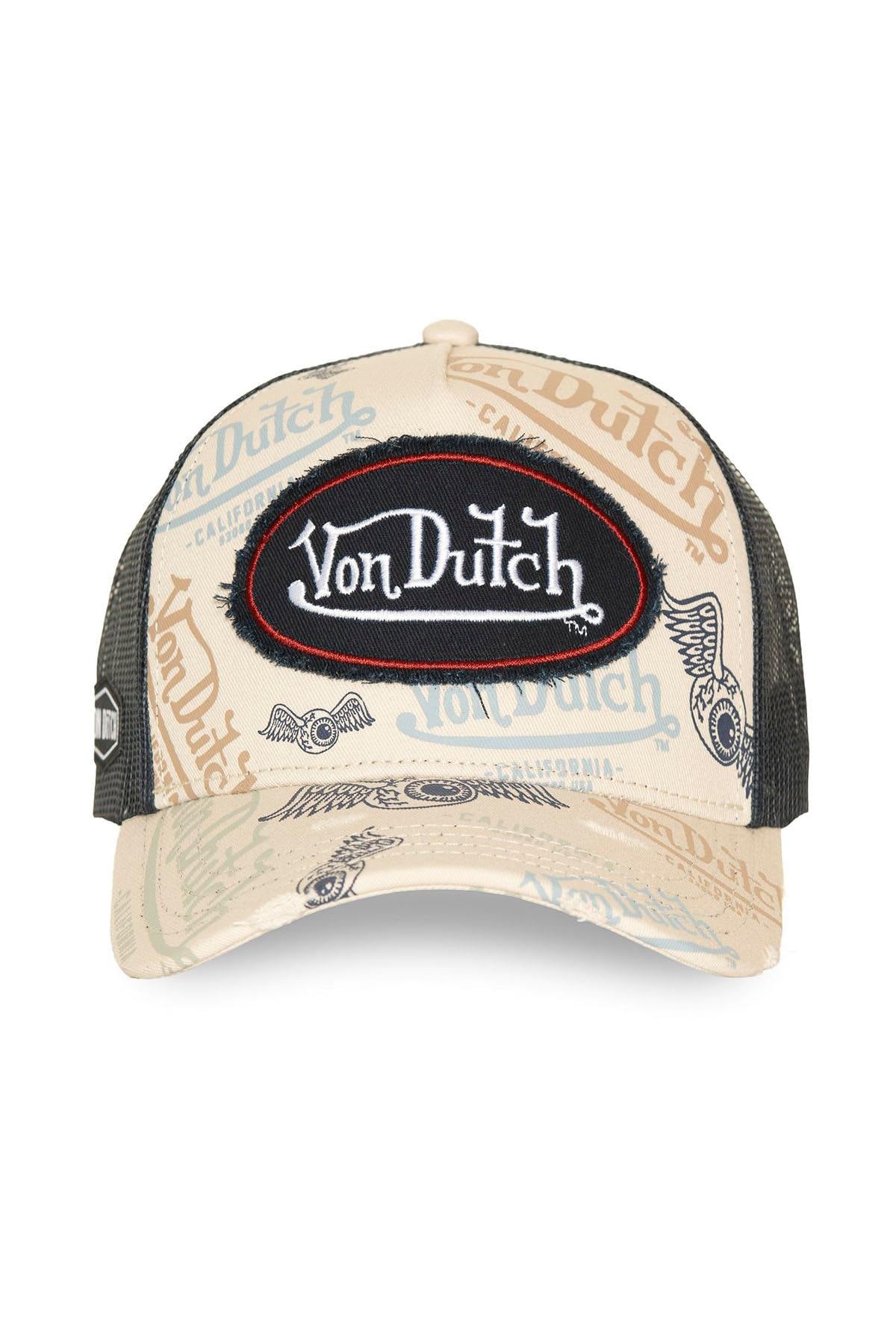 Printed mesh cap with distressed logo patch - Image n°2