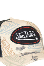 Printed mesh cap with distressed logo patch - Image n°4