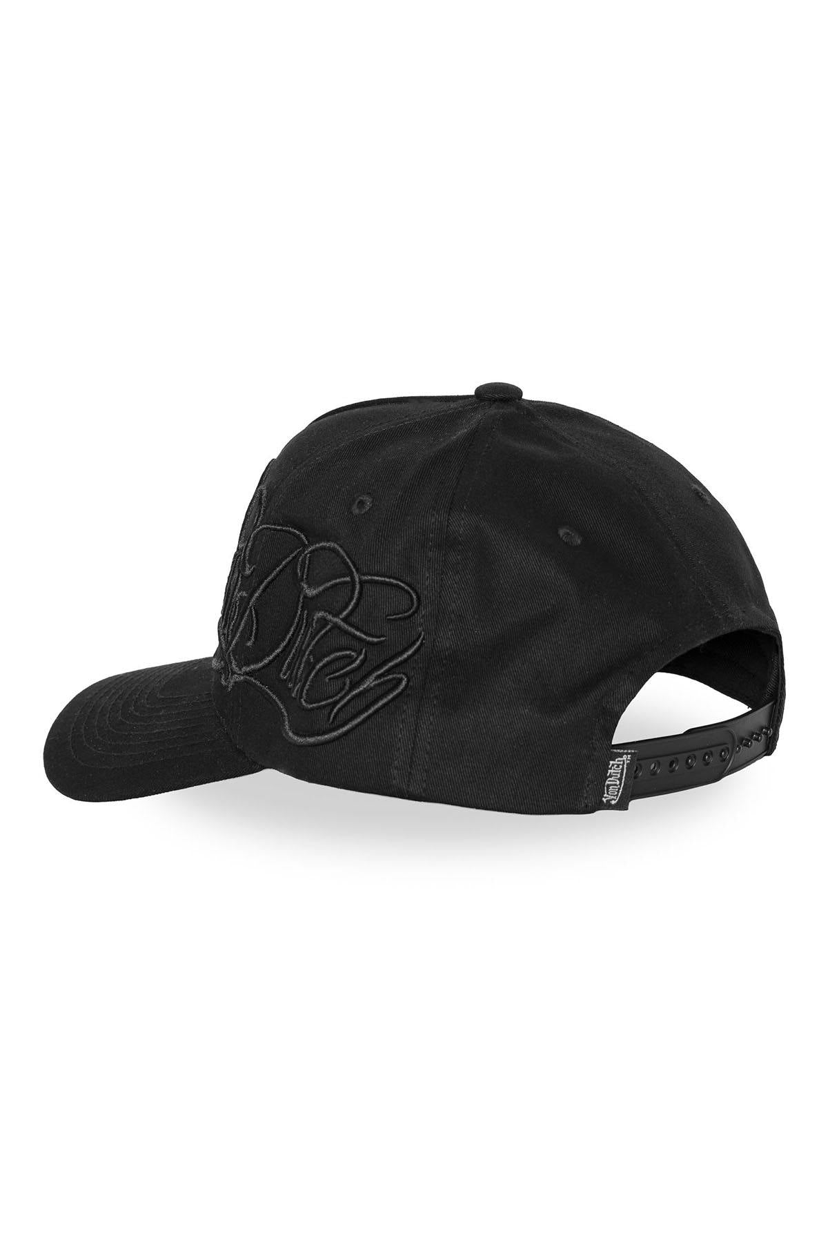 Black Von Dutch cap with calligraphy embroidery - Image n°3