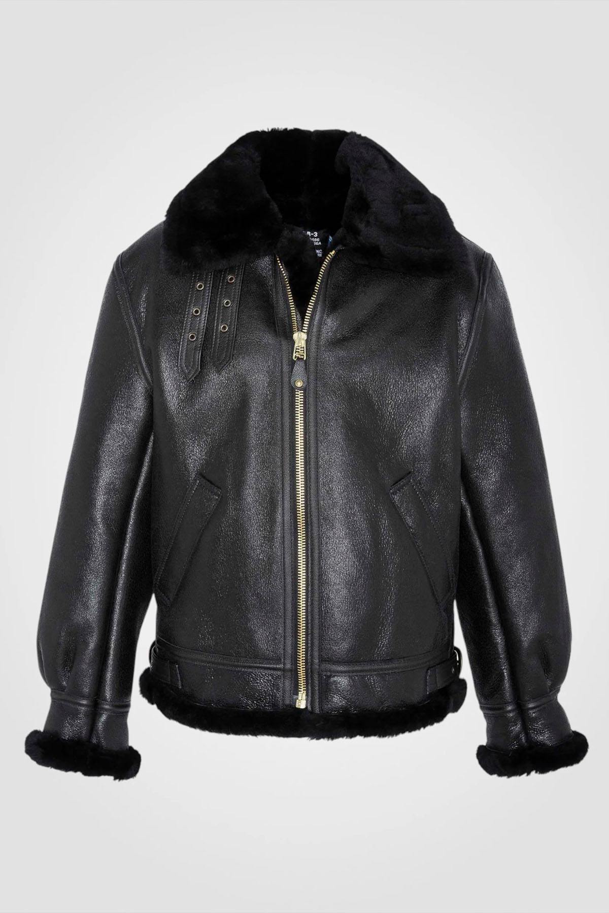 Iconic black bomber jacket made in the USA - Image n°1