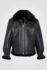 Iconic black bomber jacket made in the USA - Image n°1