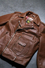 Buco J-21R leather jacket - cognac Cow Vintage, warm golden caramel tone - Image n°2