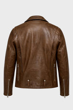 Buco J-21R leather jacket - brown Cow Vintage, deep tone with natural patina - Image n°3