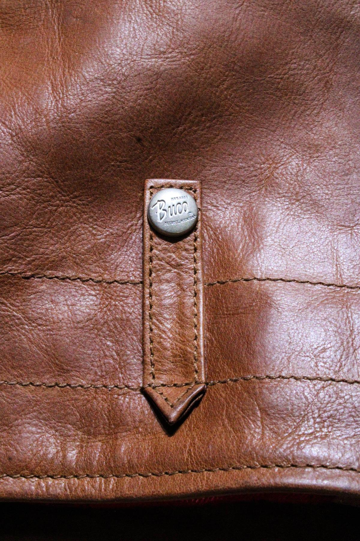 Buco J-21R leather jacket - cognac Cow Vintage, warm golden caramel tone - Image n°12