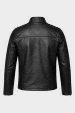 Buco J-100R leather jacket - black Napa, clean café racer lines - Image n°9