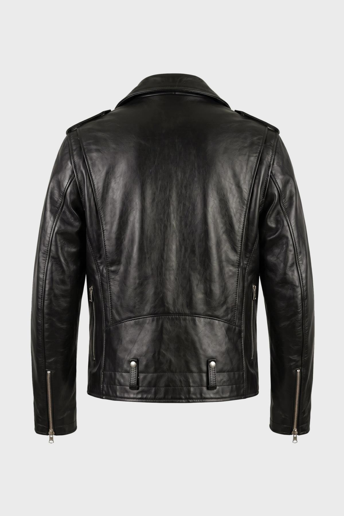 Buco J-21R leather jacket - black Cow Vintage, American cut - Image n°3