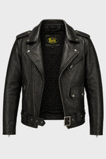 Buco J-27R leather jacket - black Cow Milled, police motorcycle unit heritage - Image n°3