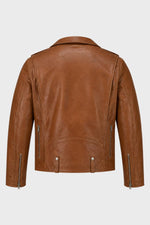 Buco J-21R leather jacket - cognac Cow Vintage, warm golden caramel tone - Image n°12
