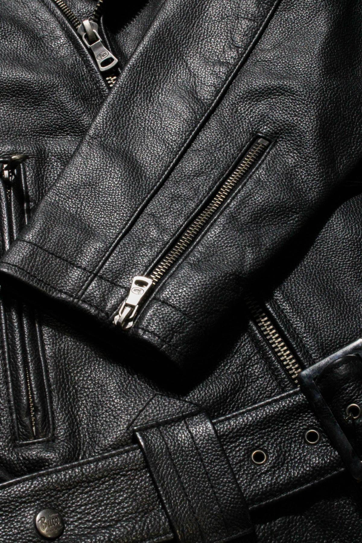 Buco J-27R leather jacket - black Cow Milled, police motorcycle unit heritage - Image n°7