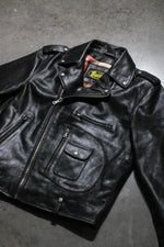 Buco J-21R leather jacket - black Cow Vintage, American cut - Image n°2