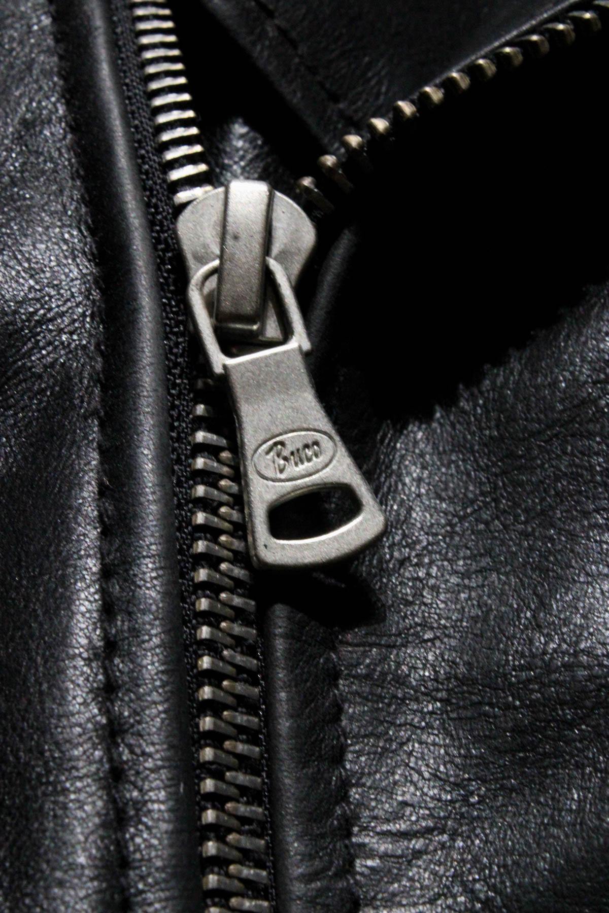 Buco J-21R leather jacket - black Cow Vintage, American cut - Image n°7