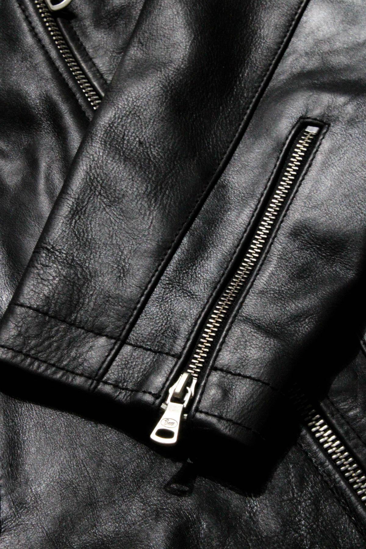 Buco J-21R leather jacket - black Cow Vintage, American cut - Image n°8