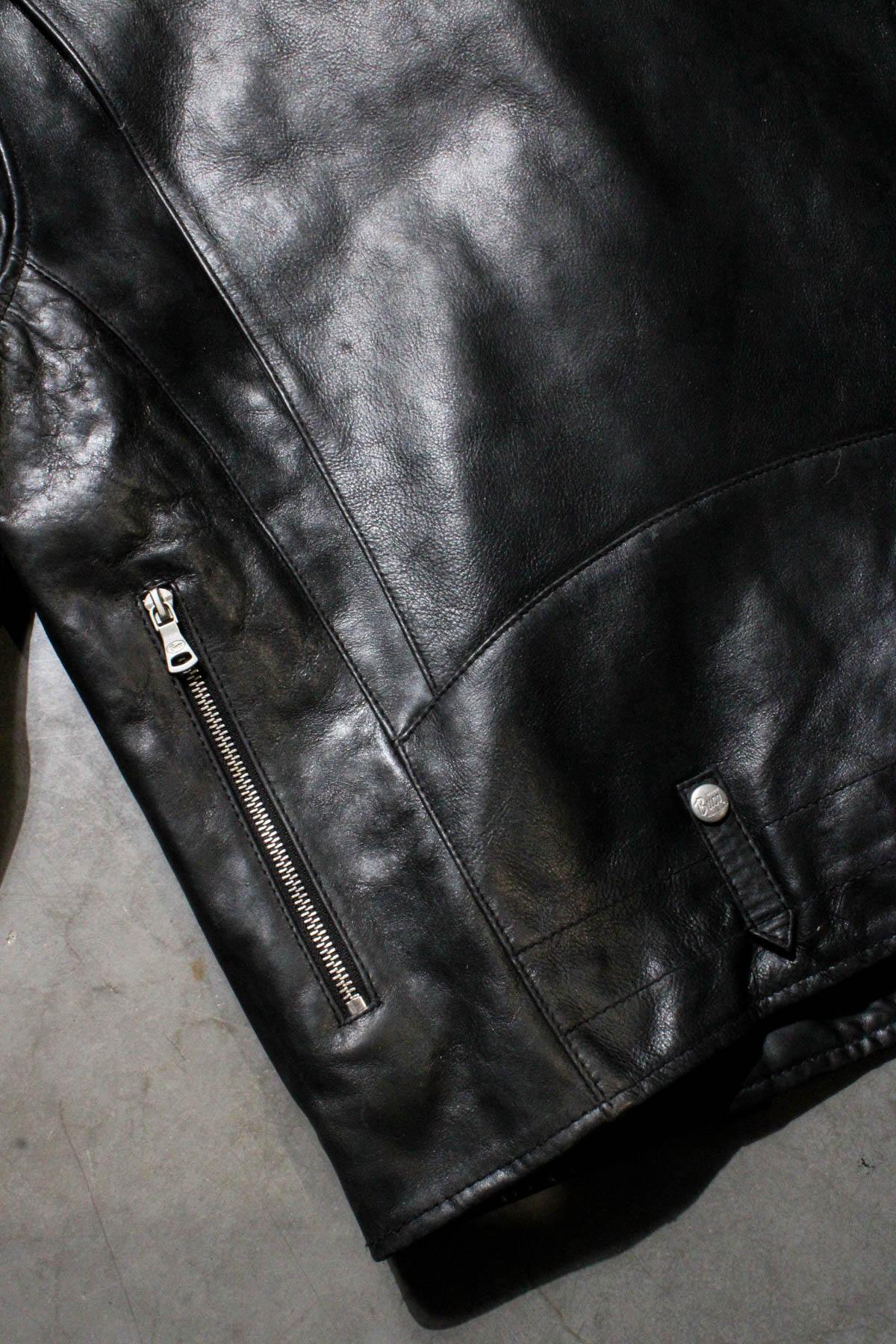 Buco J-21R leather jacket - black Cow Vintage, American cut - Image n°10