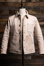 Master jacket in a faded beige-cognac finish - Image n°4