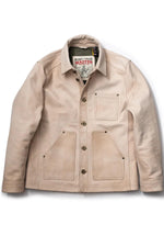 Master jacket in a faded beige-cognac finish - Image n°7