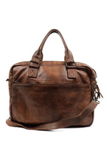 Brown leather laptop bag - Image n°4