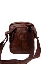 Brown leather satchel - Image n°3
