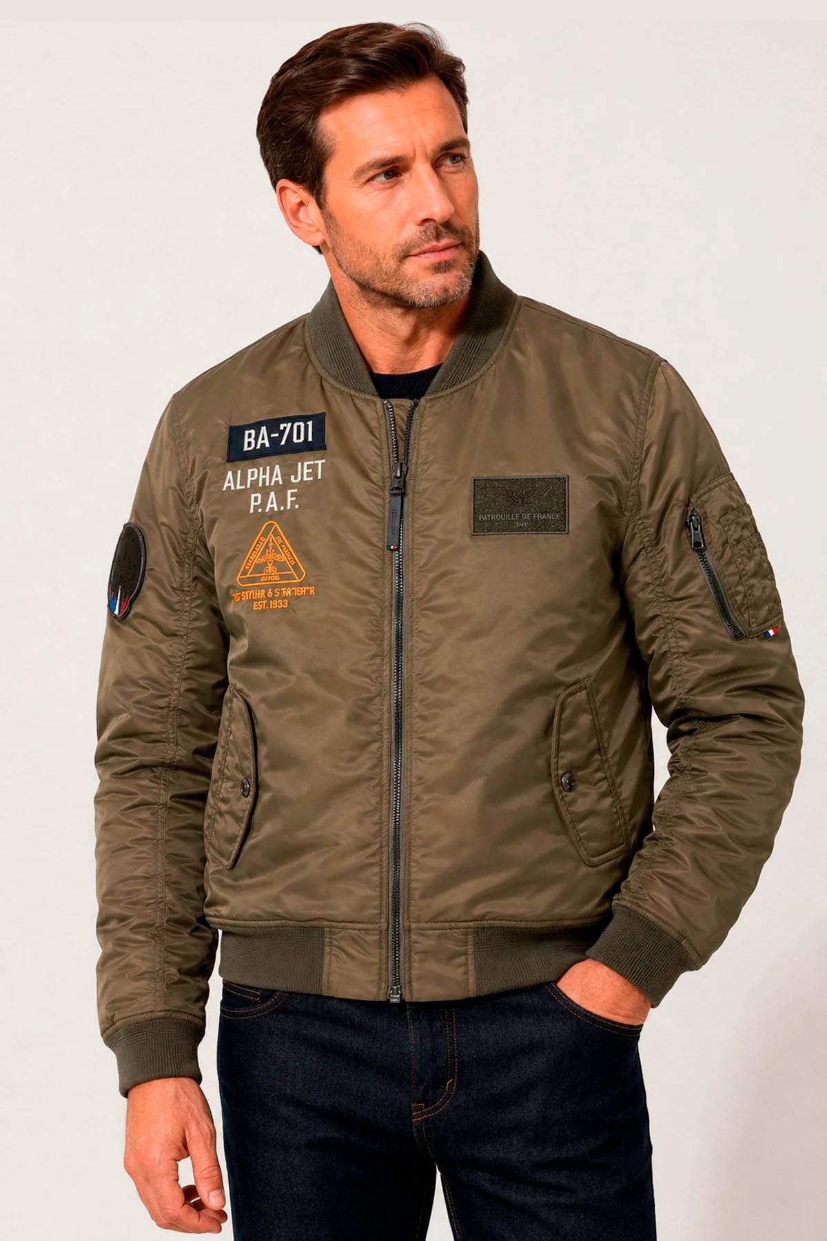 Patrouille de France khaki pilot bomber jacket - Image n°1