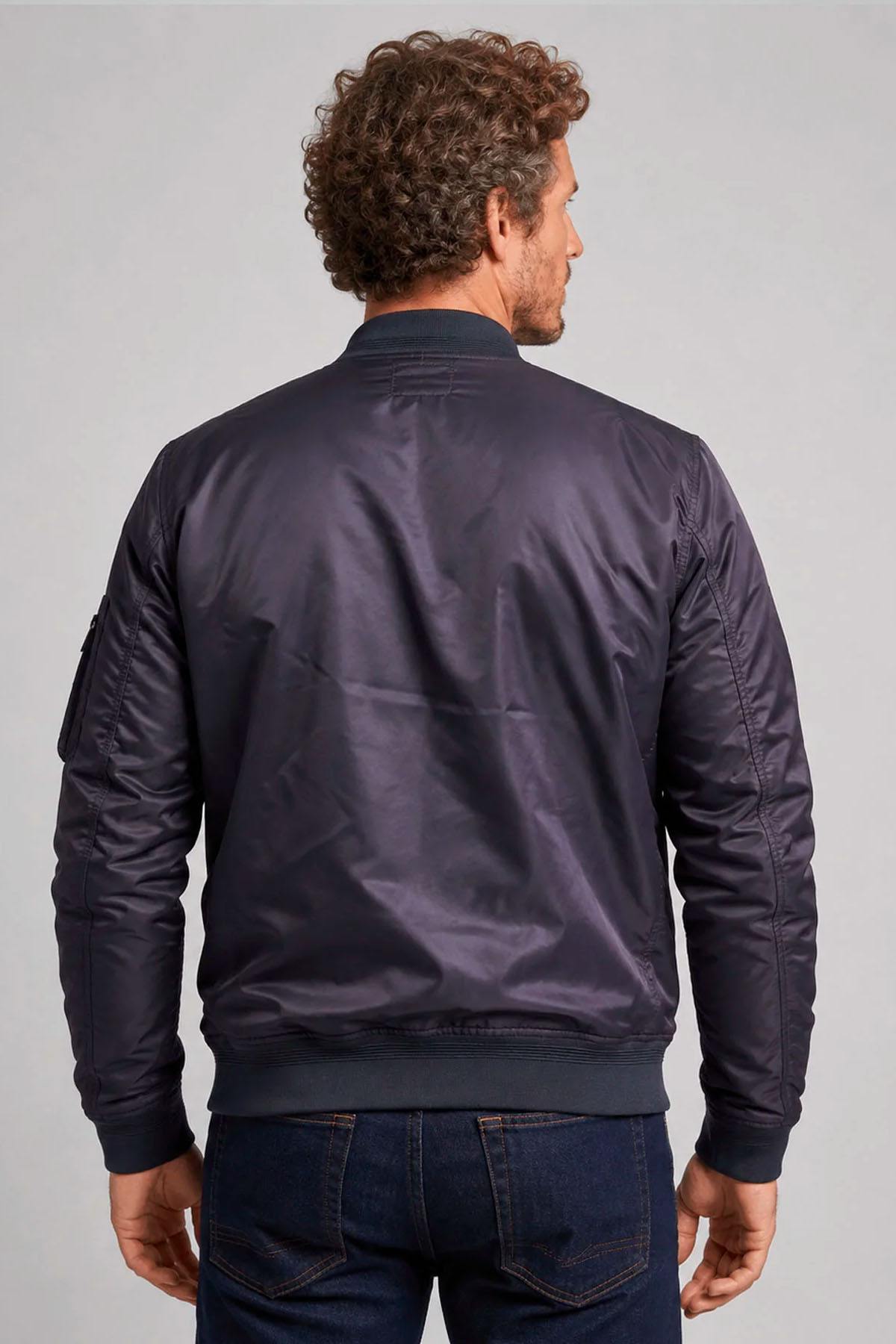 Patrouille de France navy blue pilot bomber jacket - Image n°2