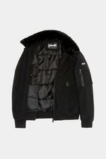 Black 100% polyester bomber jacket - Image n°4