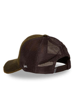 Dark khaki coated cotton baseball cap - Image n°2