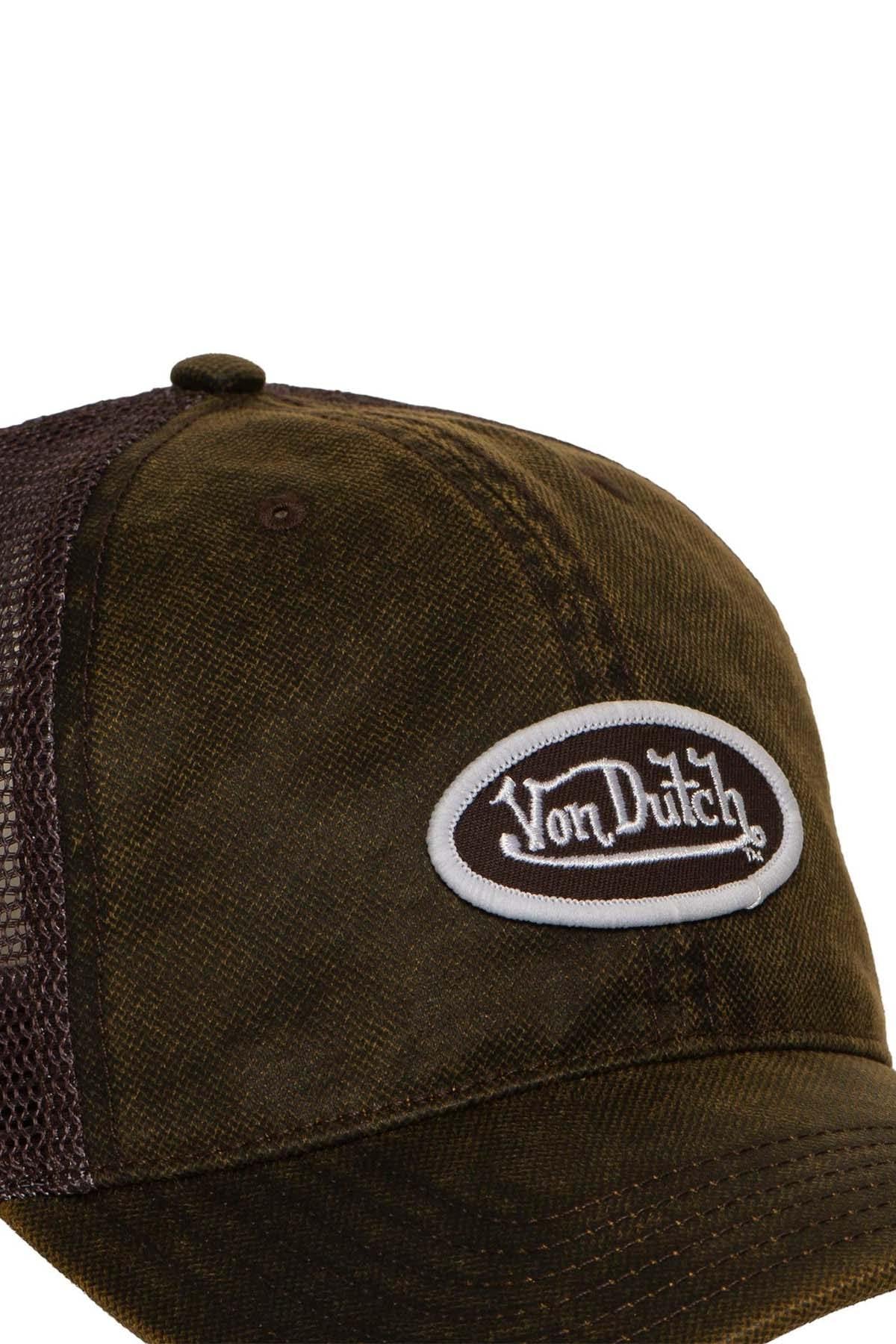 Dark khaki coated cotton baseball cap - Image n°4