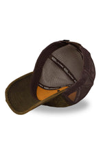 Dark khaki coated cotton baseball cap - Image n°5