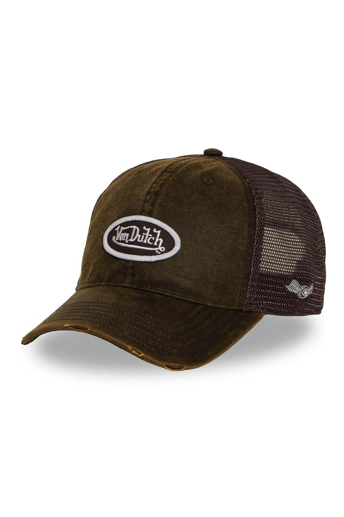 Dark khaki coated cotton baseball cap - Image n°7