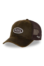 Dark khaki coated cotton baseball cap - Image n°7