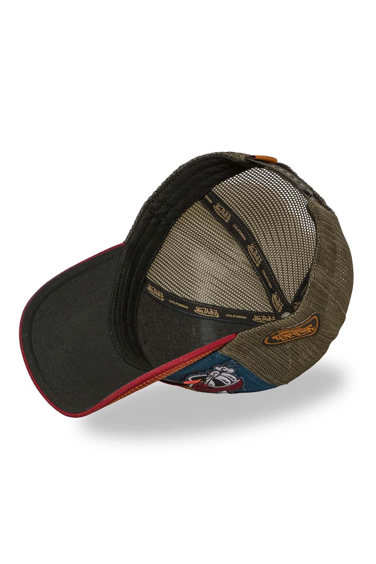 Tricolor trucker cap with multiple patches - Image n°5