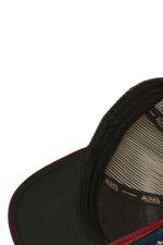 Tricolor trucker cap with multiple patches - Image n°6