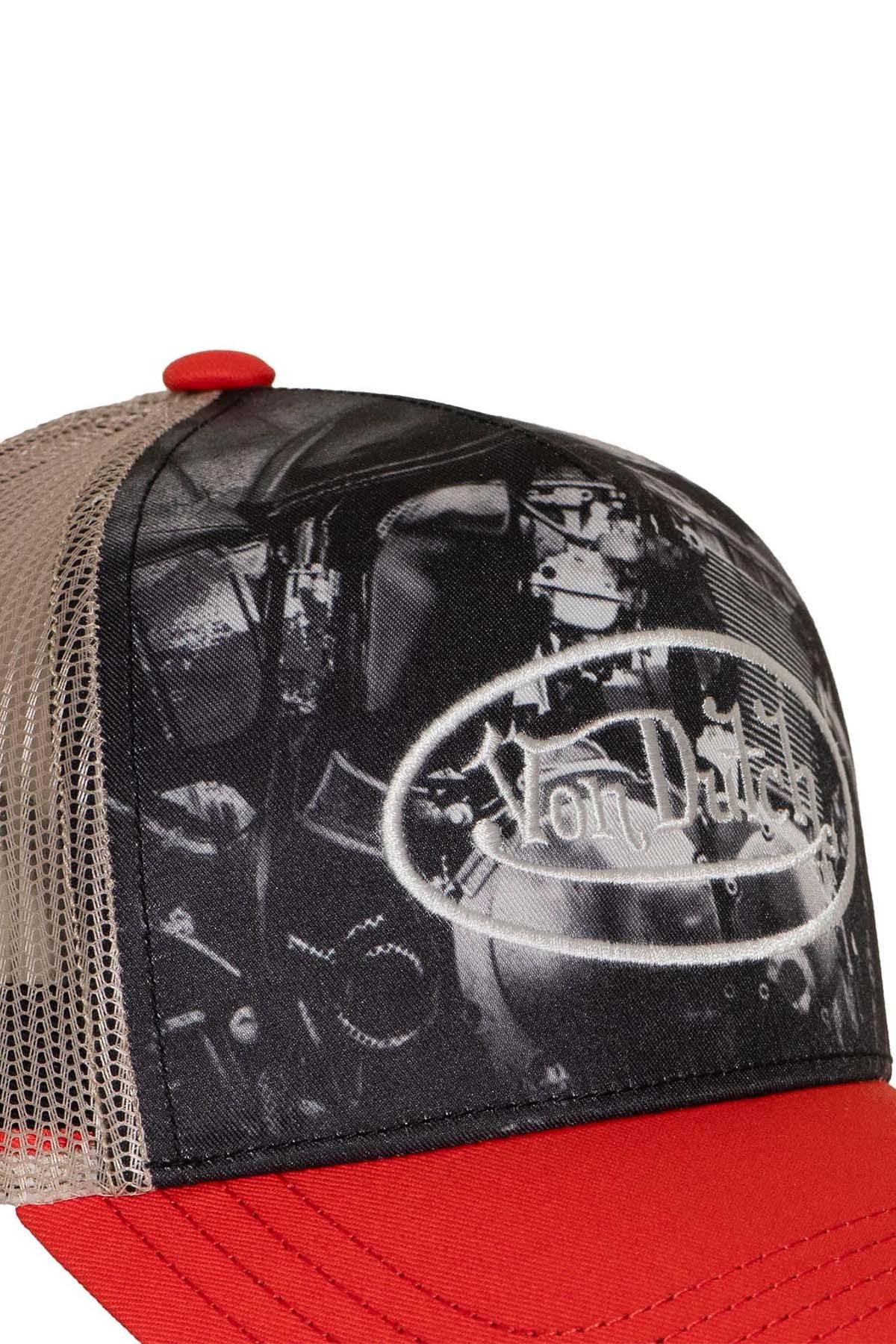 Trucker cap with print and embroidered logo - Image n°4