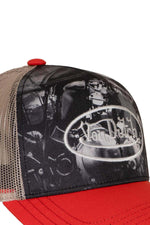 Trucker cap with print and embroidered logo - Image n°4