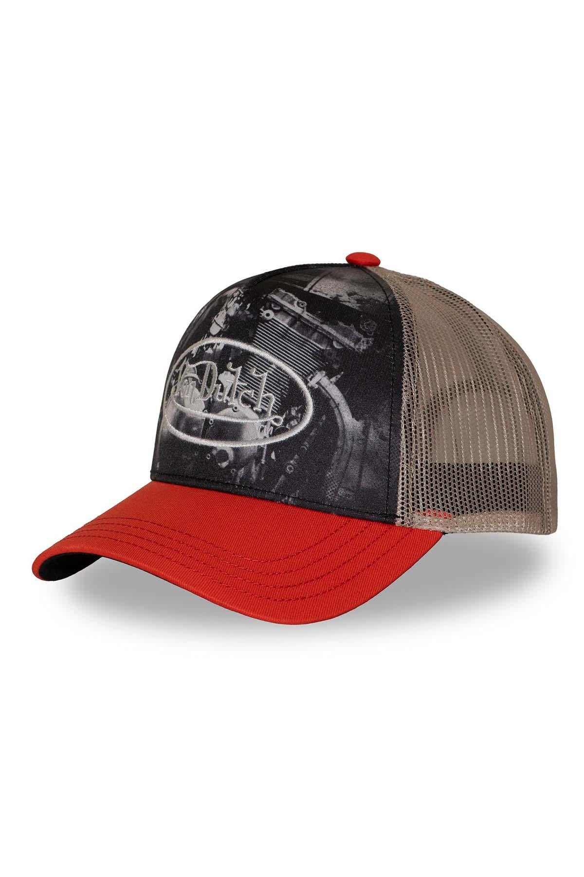 Trucker cap with print and embroidered logo - Image n°7