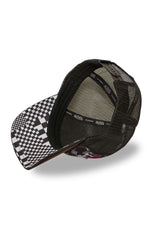 Black trucker cap with colorful prints - Image n°6