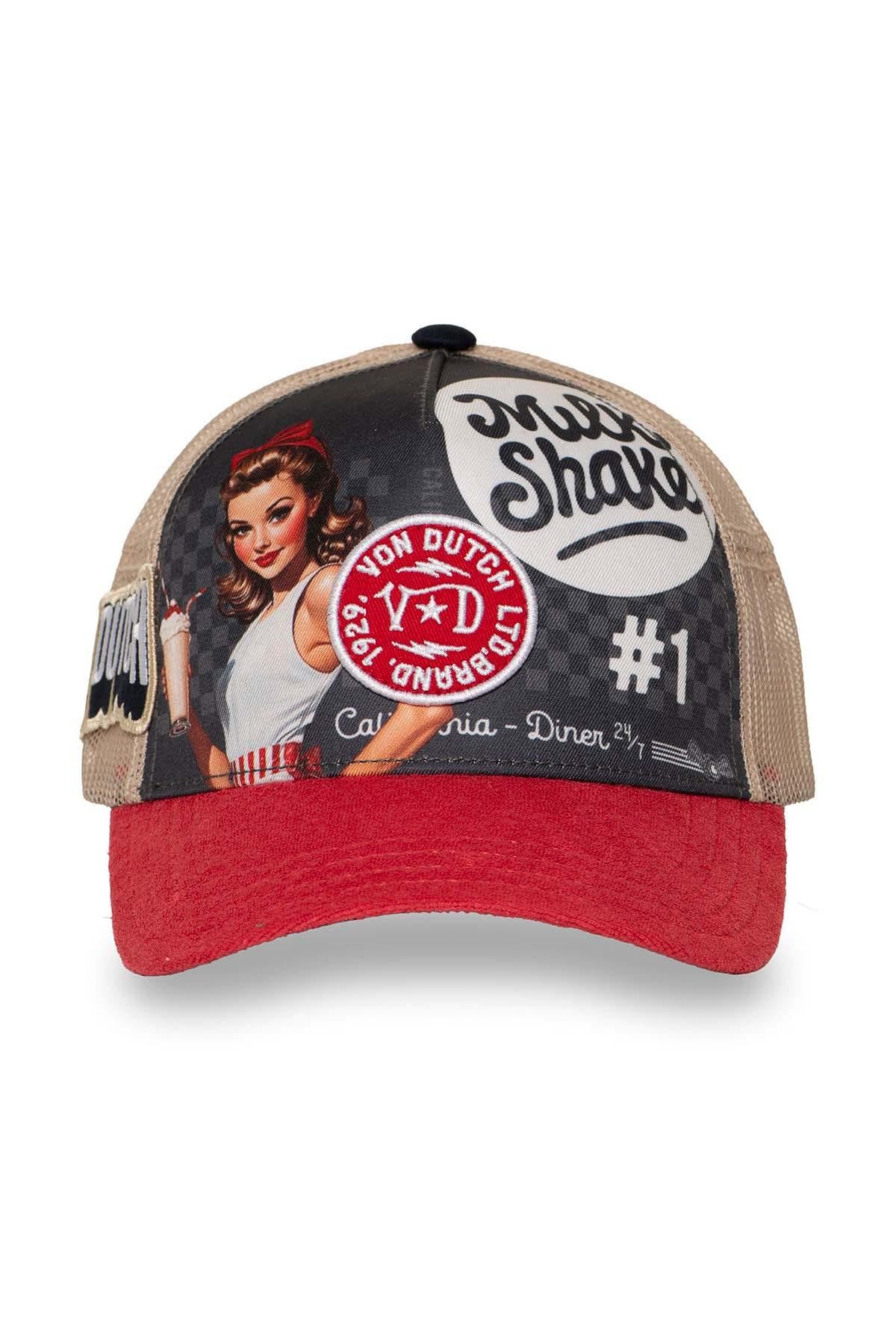 Trucker cap with vintage pin-up print - Image n°3