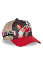 Trucker cap with vintage pin-up print - Image n°1