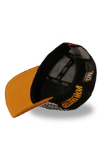 Black and mustard printed trucker cap - Image n°5