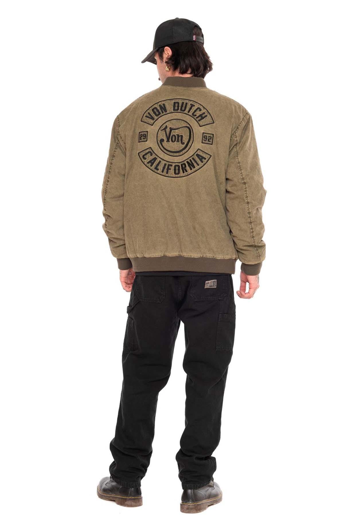 Textile bomber jacket with patch - Image n°7