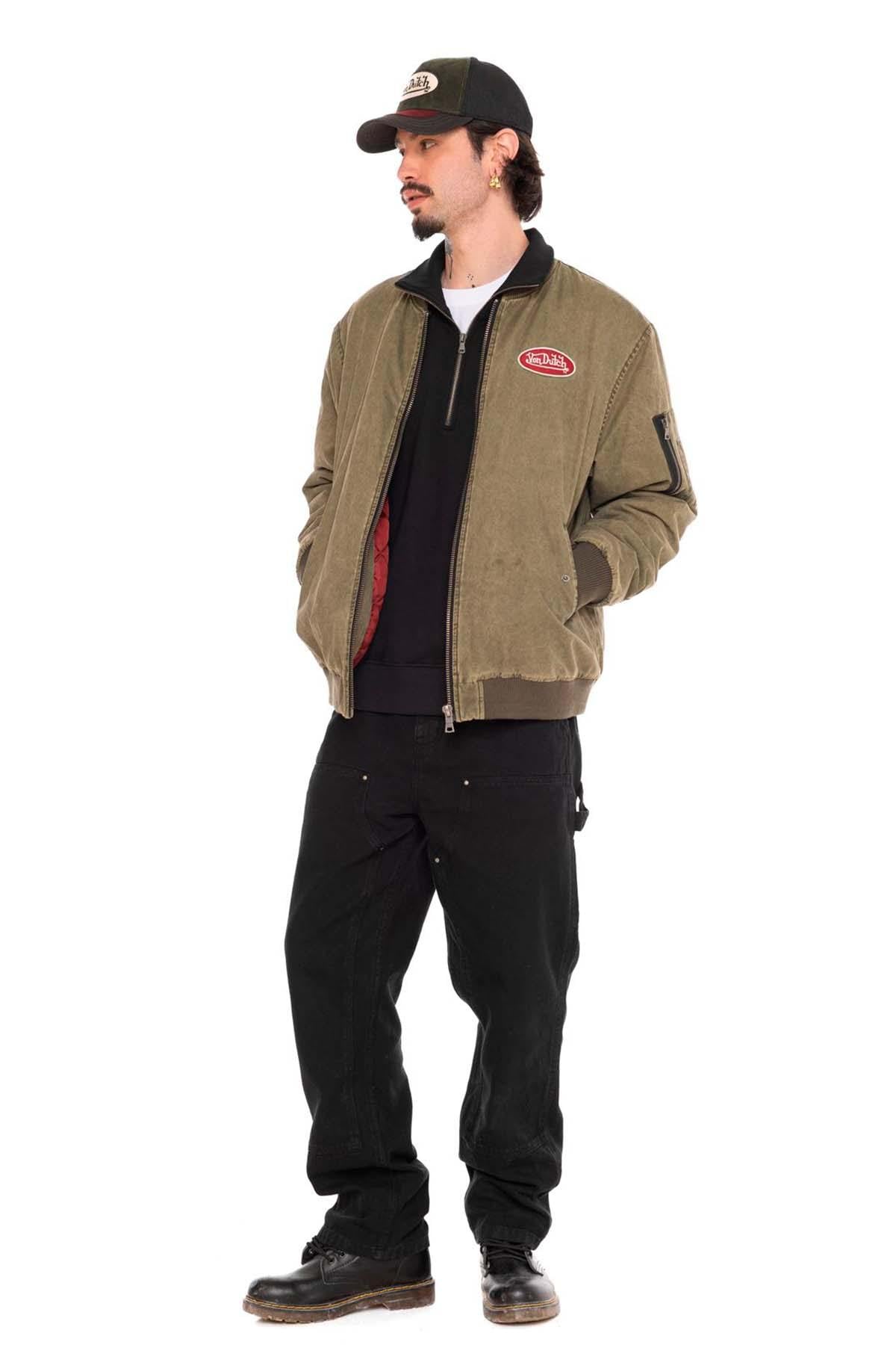 Textile bomber jacket with patch - Image n°6
