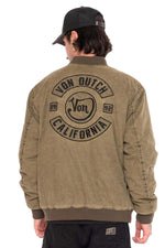Textile bomber jacket with patch - Image n°2
