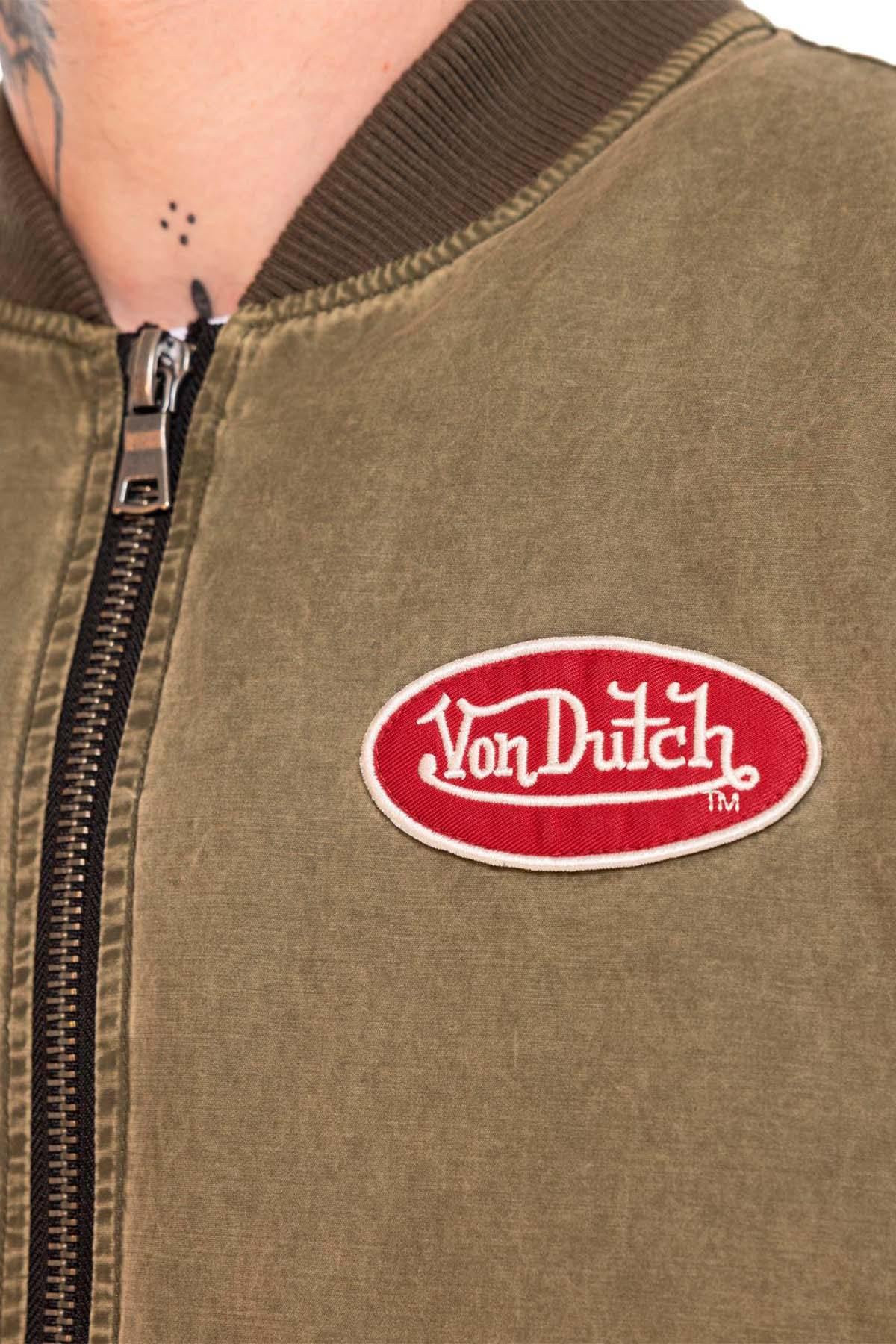 Textile bomber jacket with patch - Image n°4